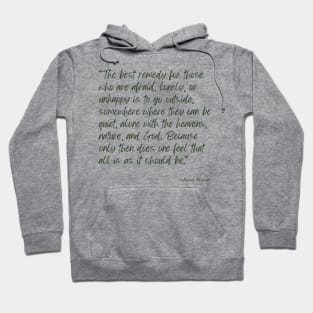 A Quote about Nature by Anne Frank Hoodie